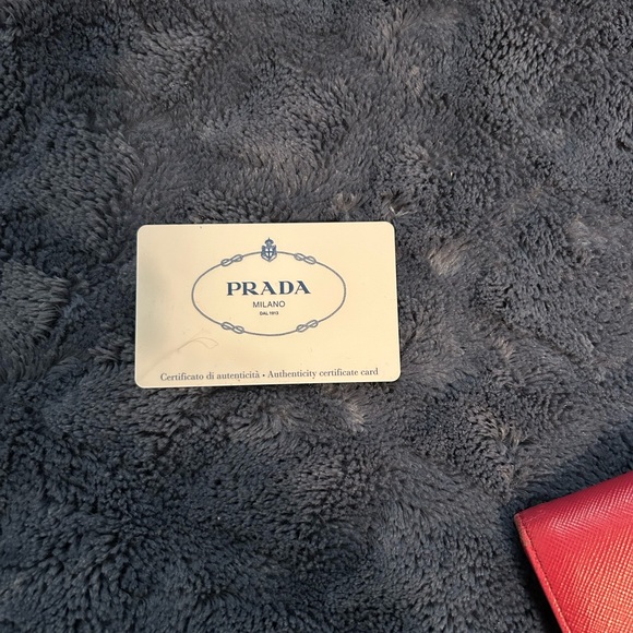 PRADA Saffiano Metal Leather Pink Wallet - Picture 5 of 15